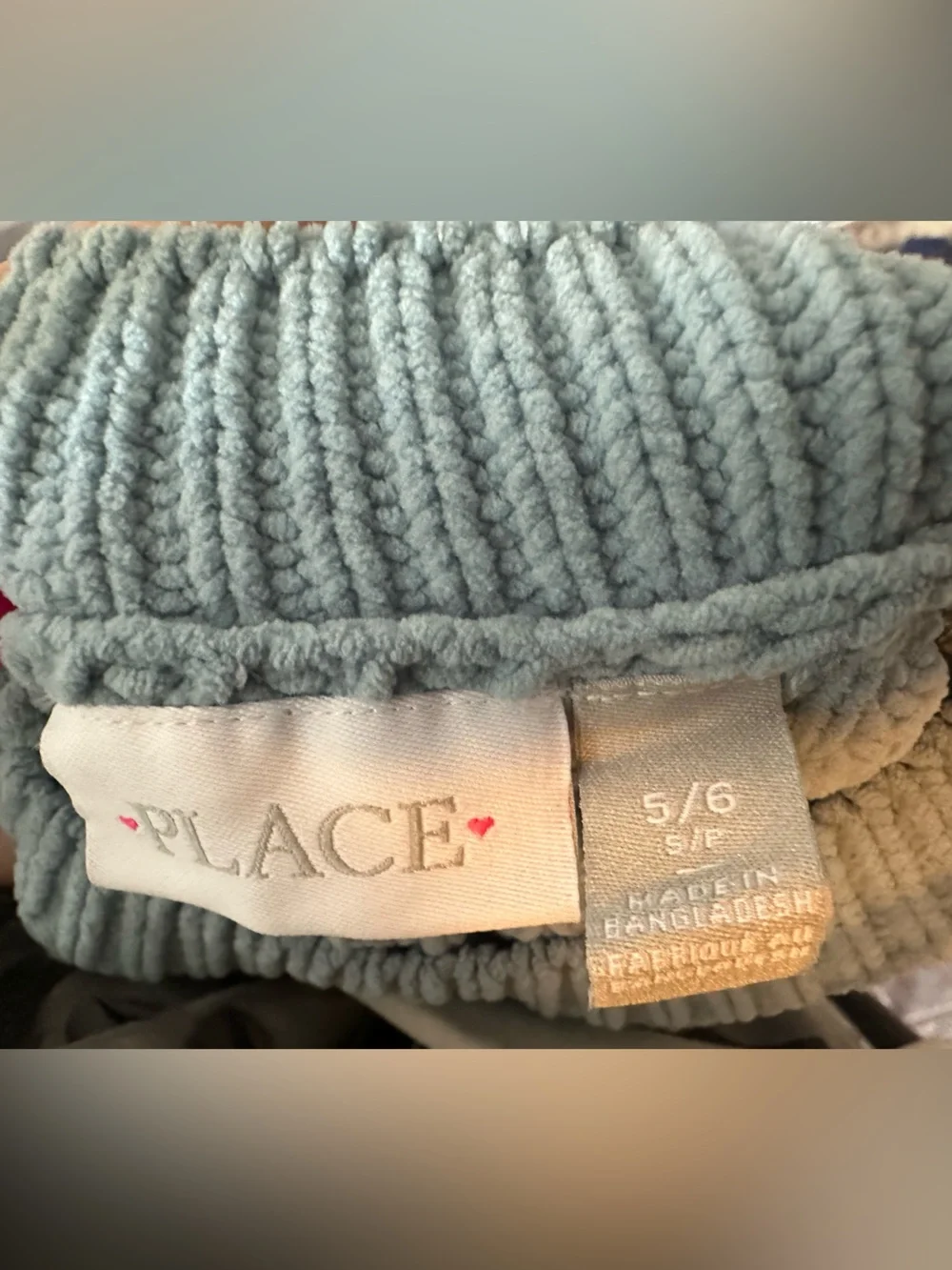 The Children's Place Light Blue Chunky Knit Cropped Sweater
